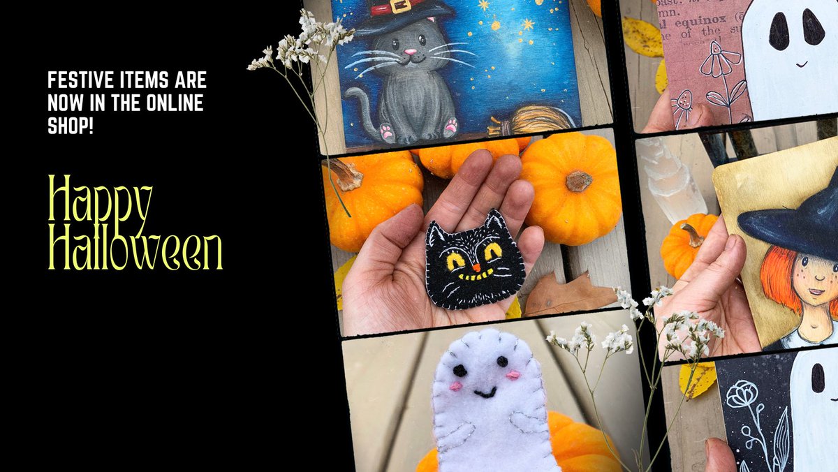 Halloween art creations are now in the shop and await their forever homes!

briannagosselin.com/halloween/