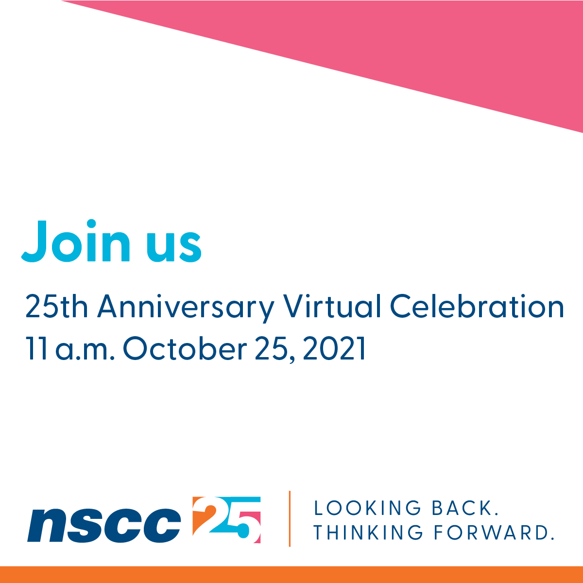 NSCCNews's tweet photo. We're looking back at 25 years since officially becoming Nova Scotia Community College and thinking forward to NSCC's future. Join us for an online event as we kick off our 25th anniversary celebrations.
➡️ Watch online on October 25 at 11 am AST: https://t.co/F733twU4o6 https://t.co/ARZpvFSA0W