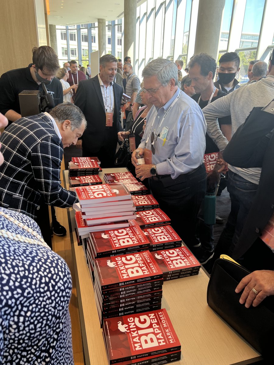 CEOCoachingIntl's tweet photo. .@CEOCoachMark was thrilled to be at #EONerve today with the team giving an exclusive preview of our new book #MakingBIGHappen. CC: @EntrepreneurOrg https://t.co/WgRm8l7K7b