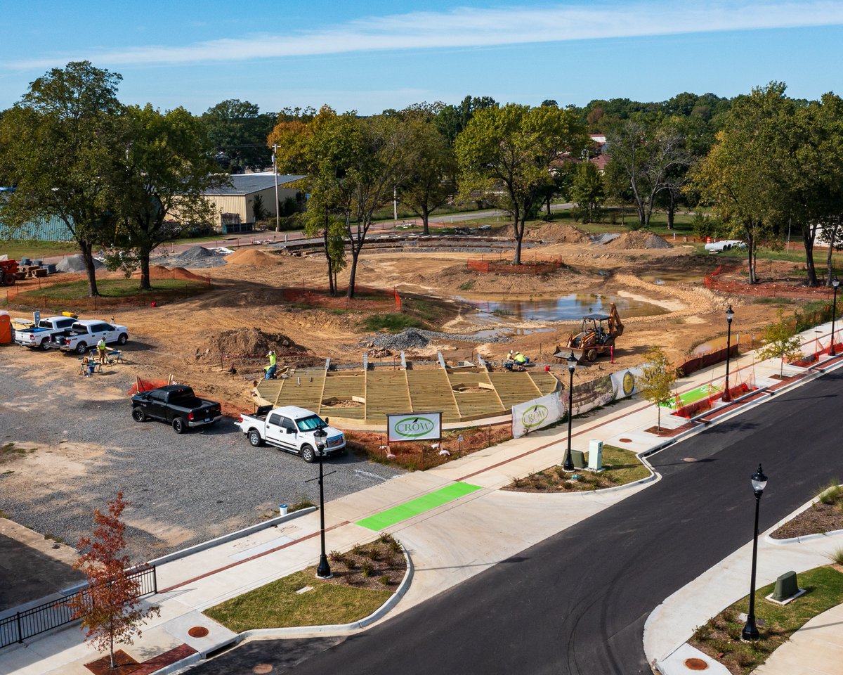 CityofConway's tweet photo. The vision for Markham Square leverages site design to demonstrate a different future for storm water management in Conway. The park will transform a brownfield site plagued by flooding into a lively storm water park & cultural asset for the city. #MarkhamSt https://t.co/0nQC4LT1GK