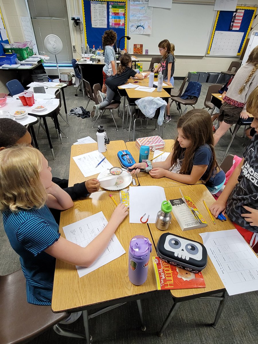 Sifting out different sizes in our Science Lab today. #ScienceLabDay