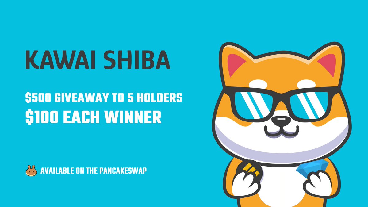 AltCryptoMan's tweet photo. @kawai_shiba has a big giveaway 🔥

$500 #Giveaway to 5 of their holders. Just hold $KSHIBA and once they reach 500 holders, they will randomly choose 5 winners. 😎💰

Telegram: https://t.co/CqSIEwSOGL

https://t.co/RipEzTWIaW

#BSCGems #BSC #BNB #PancakeSwap #KawaiShiba https://t.co/OQZmLOIZun