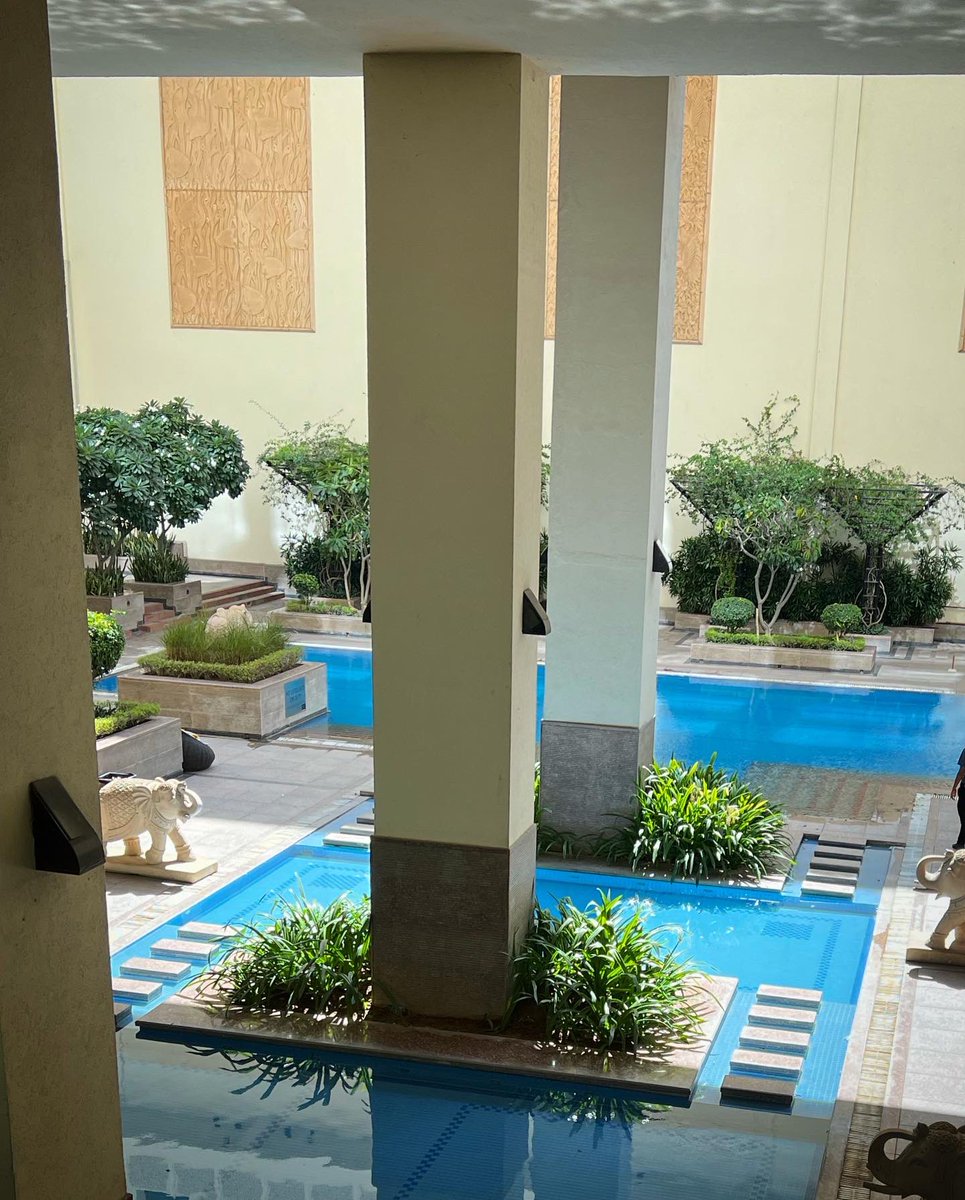 sidpatankar's tweet photo. Sometimes all u need is some solitude when alls coming at u at a billion kmph! All while the chariot charges outside. Chargers we installed will get a lot of use across Rajasthan. But I suspect more so this 1 @JaipurMarriott. SVP #plumeria #poolside #EQAdventure #EQC
#charger #EV https://t.co/oHjumyfHwN