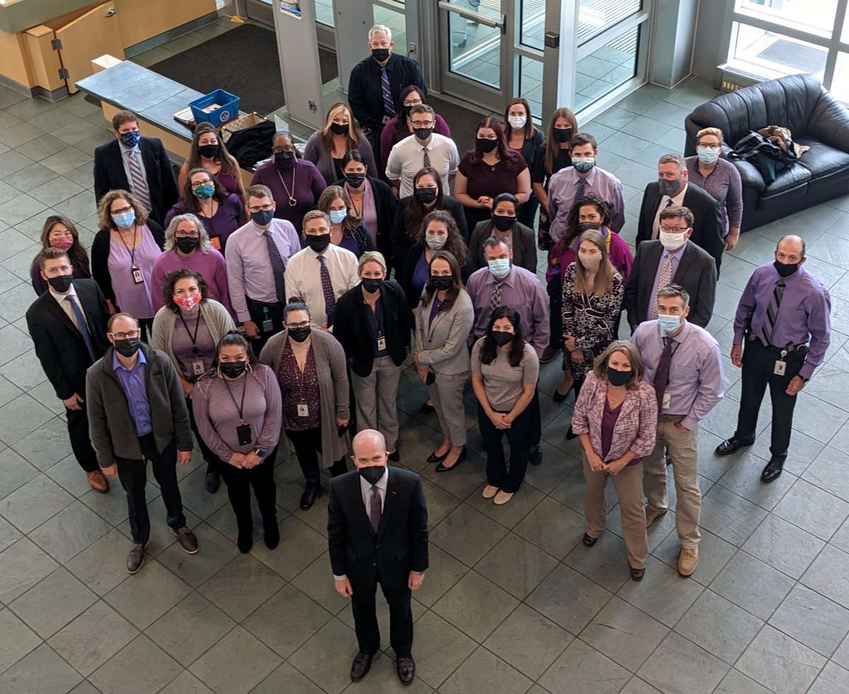 DA Brian Mason and our staff in the DA's Office are participating in #PurpleThursday in recognition of #DomesticViolenceAwarenessMonth. 
We continue to honor victims and stand with survivors while pursuing justice on their behalf. 
#WearPurpleDay #Every1KnowsSome1 #DVAM2021 #DVAM