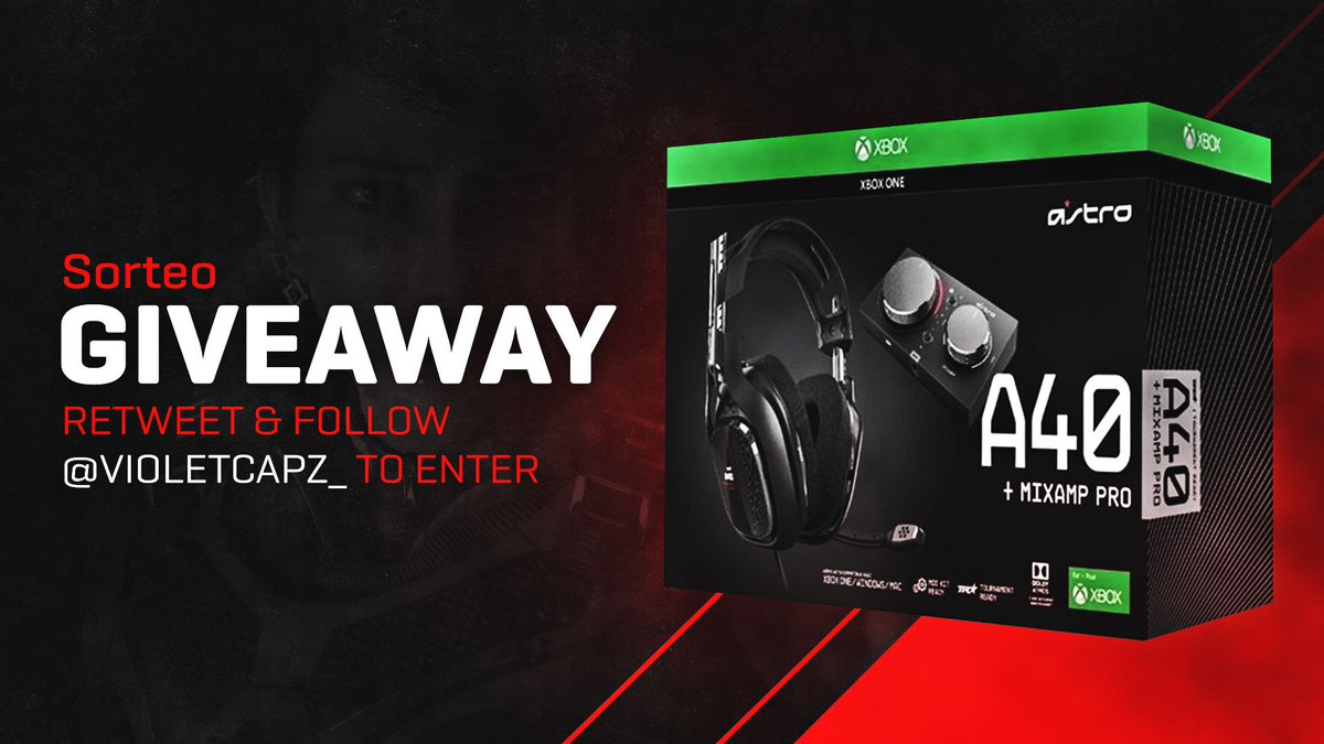 🚨Sorteo Astro A40 + Mixamp🚨

Para entrar:

1. Seguir a <a href="/VioletCapz_/">Violet♥️🇲🇽</a> 
2. Seguir a <a href="/EMK_KrAuSeR/">𝙆𝙍𝘼𝙐𝙎𝙀𝙍 💢</a> 
3. Like y Retweet ❤️🔄

🏆El ganador será revelado el día 28 de Octubre ¡Suerte a Todos!

Ayudan a Violet a recuperar sus seguidores perdidos 🤙🏼
