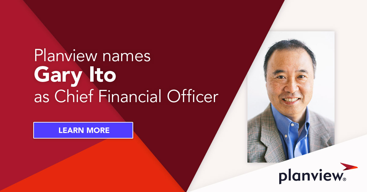 Planview's tweet photo. A leadership hire that just makes cents.💲 Planview would like to formally introduce our new Chief Financial Officer, Gary Ito! Learn more. #CFO #whyplanview https://t.co/hZetHaJb6o https://t.co/LlAW8SDWip