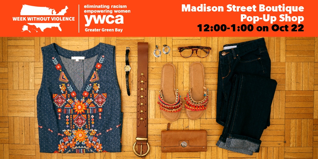 Don’t forget to drop by the Madison Street Boutique tomorrow between noon and 1pm for a bit of guilt-free shopping!

Learn more about Week Without Violence: YWCAGreenBay.org/WWV

#WWV21