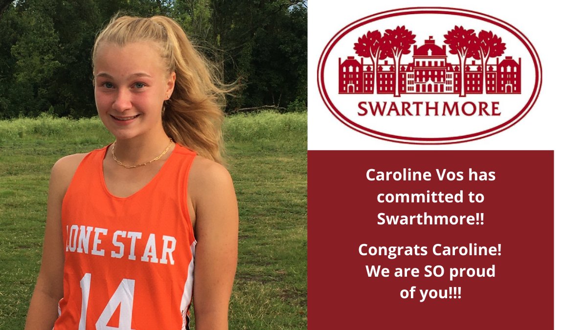 LoneStarFH's tweet photo. Congratulations to Caroline Vos (Greenhill School, 2022) on her commitment to play field hockey at Swarthmore College!  We are so proud of your accomplishments and what you'll bring to the Garnet team &amp; community! @SwatFieldHockey #texasfieldhockey #lonestarfamily https://t.co/KeccnBjHOF