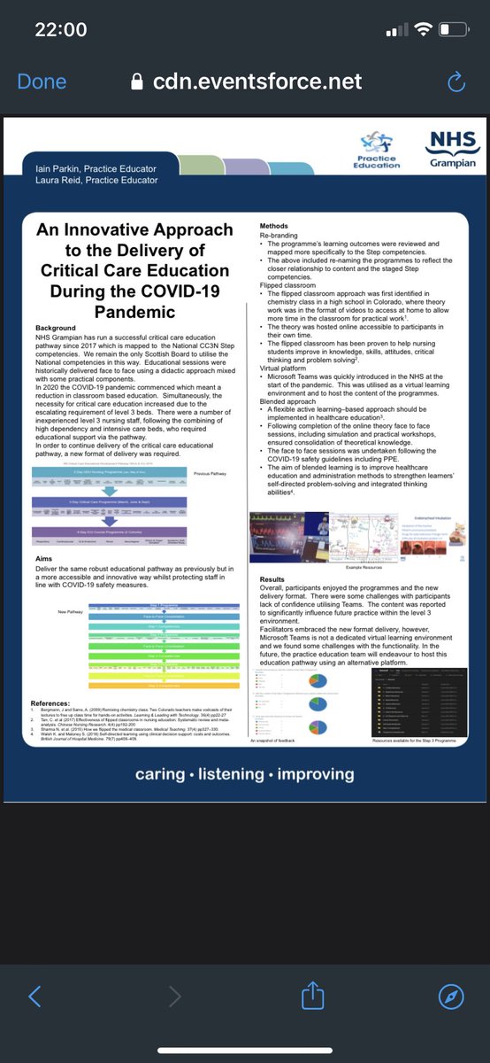 Our poster for the <a href="/NHSGrampian/">NHS Grampian</a> Quality Event <a href="/PePrkn/">IPrkn</a>