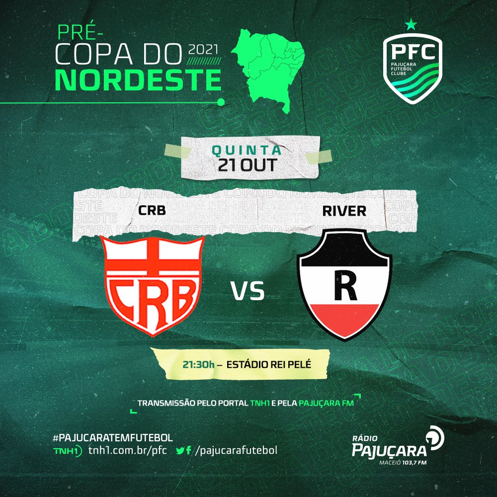 HOJE TEM BOLA NA REDE! Transmissão do PFC, através da Rádio Pajuçara 103,7 FM e portal TNH1⚽🎙