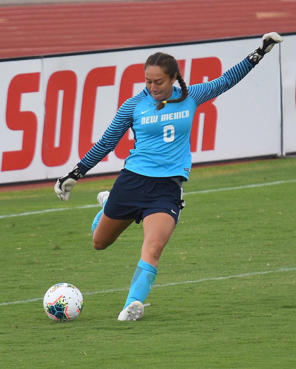 UNMLoboWSoccer's tweet photo. Our last senior of the group is #0 Malia Vanisi! Vanisi is a goalkeeper from Sahuarita, AZ, and has a 18-8-1 record, including 8 shutouts, in her career as a Lobo. Vanisi will graduate with her Master’s in Global and National Security. Thank you for everything, Malia! https://t.co/68AEeXAuTb