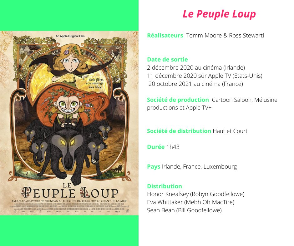 AcidesAnimes's tweet photo. Le Peuple Loup, 🐺 "une nouvelle histoire sur le folklore irlandais dans lequel la magie de la nature cherche à communiquer avec l'Homme"  Découvrez notre article ▶️https://t.co/5ekgLm3lUQ  #Cinema  #Animation #film https://t.co/yefRxzV8hQ