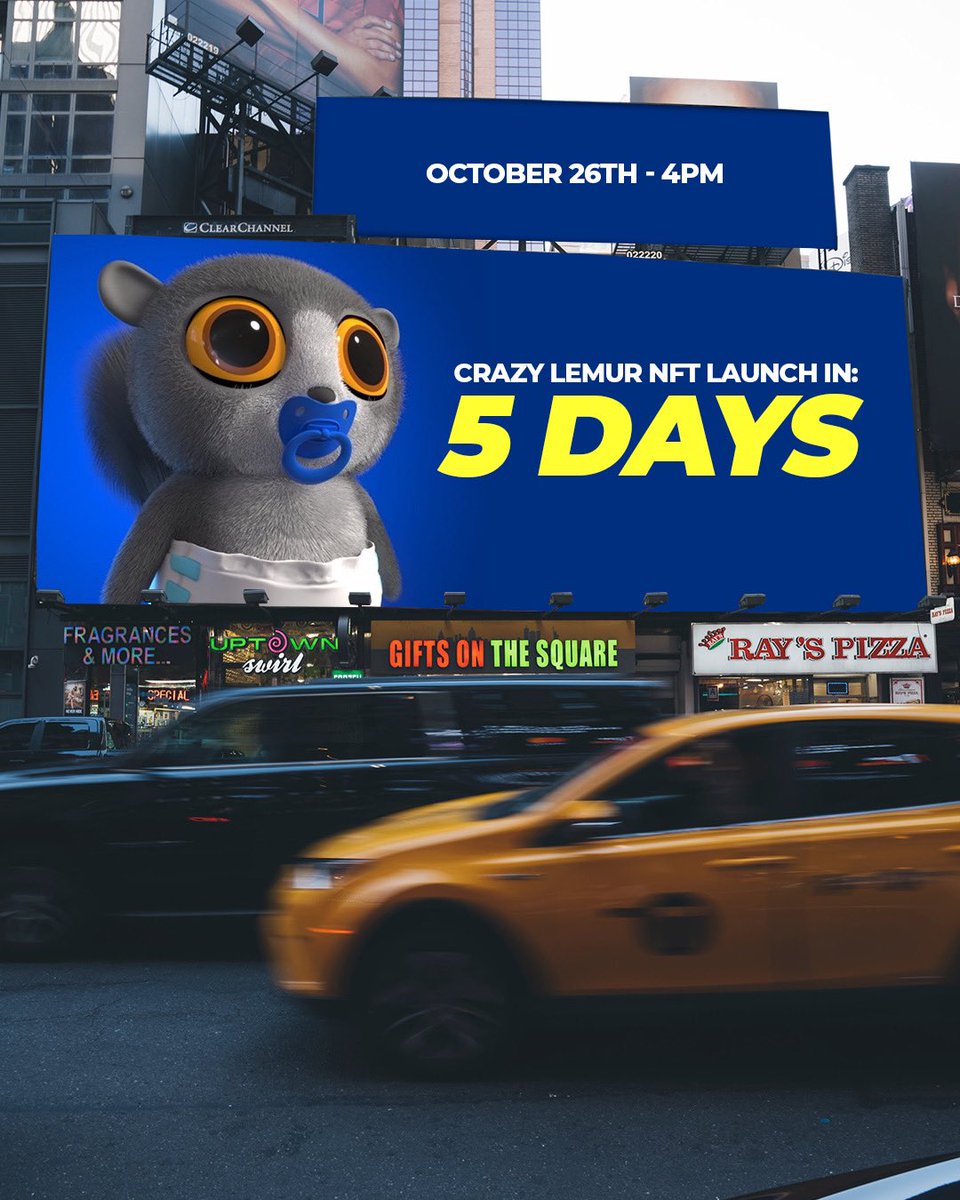 CrazyLemurClub's tweet photo. 1/3  🚨 Serious Tweet 🚨
Since we're only 5 days away, we thought we'd let you know. 

Our 1/1 Baby Lemur will be auctioned off. 

All proceeds will be given to a charity to support real-life Endagered Lemurs. 🌴
#NFTs #NFTCommunity 

Info below 👇 https://t.co/hey1YGftWm