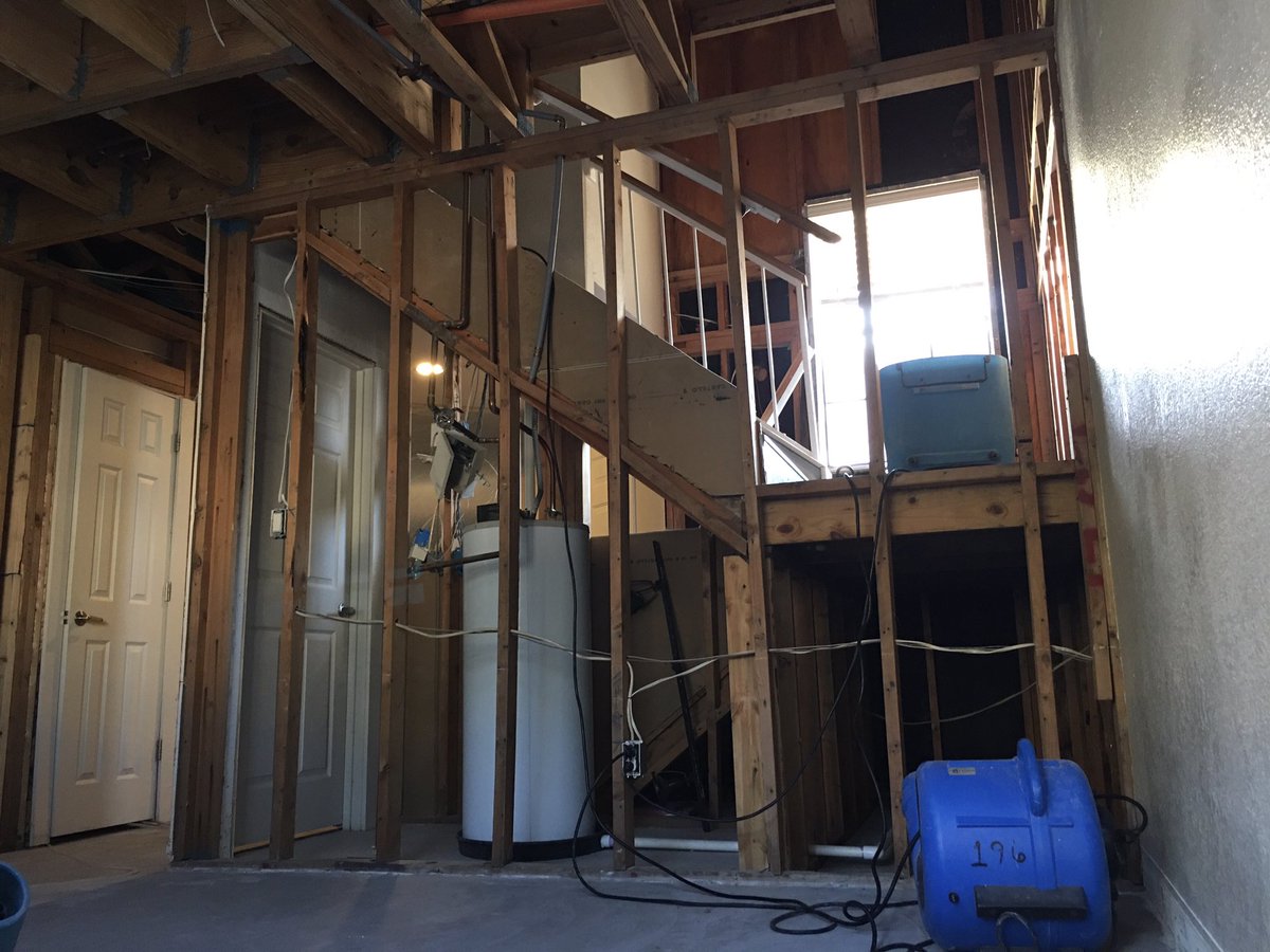 TerryGilg's tweet photo. Please retweet.  Displaced on 2/16/21. This is my unit today.  Community Association Underwriters transferred our claim to a 3rd adjuster to delay payment again. So unethical!  We have at least 6 who can’t live in their units.  @JenniferWojcie1 take action! @wfaa @tanyaeiserer https://t.co/4vQtGYwcxl