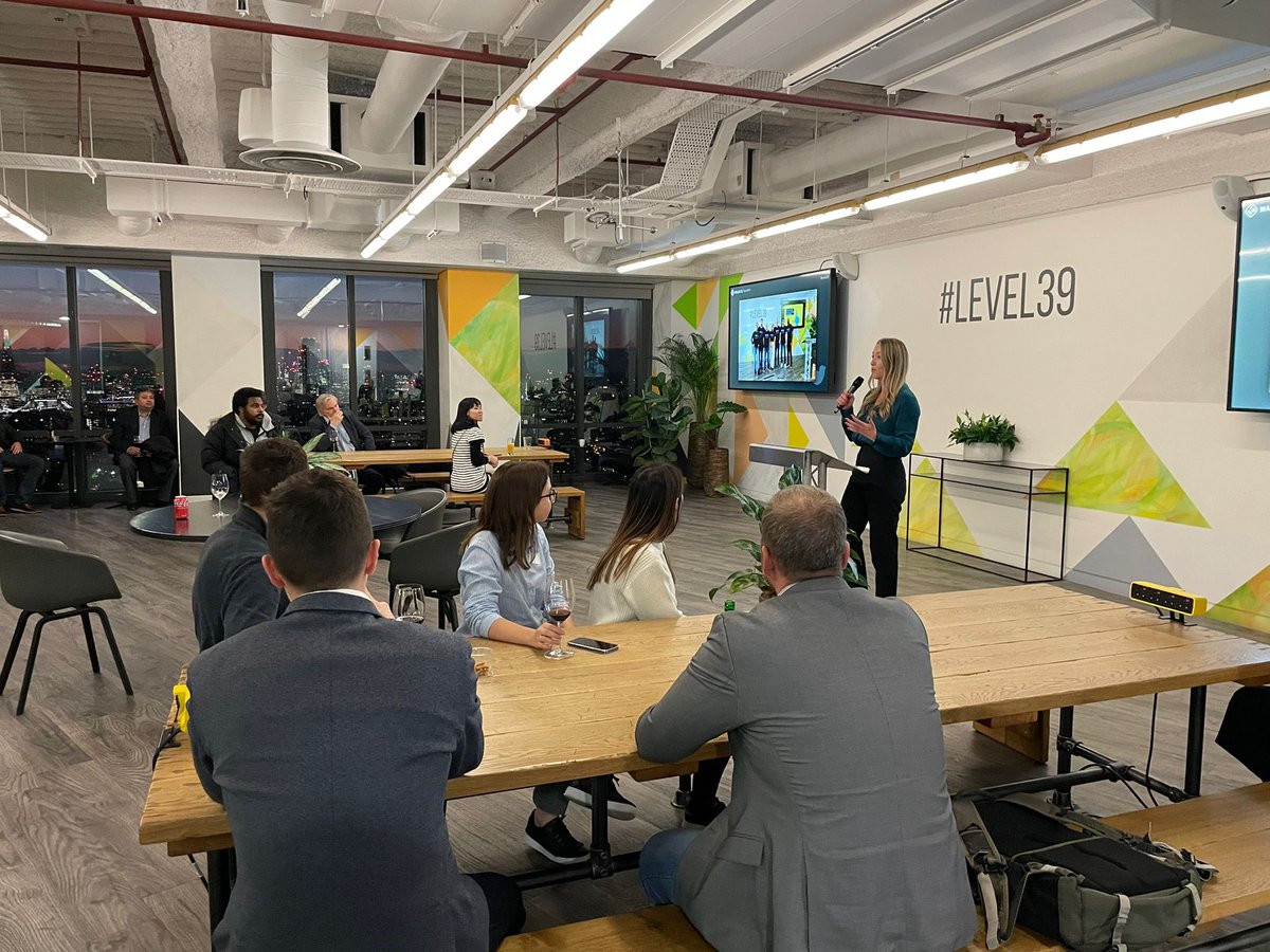 What a great evening hosting the anniversary party for #FintechForAll with <a href="/inchorusgroup/">InChorus</a> at <a href="/Level39CW/">Level39</a>. Thanks to everyone that joined us to celebrate how far the Charter and community has come in a year 🥳 #fintech #inclusion