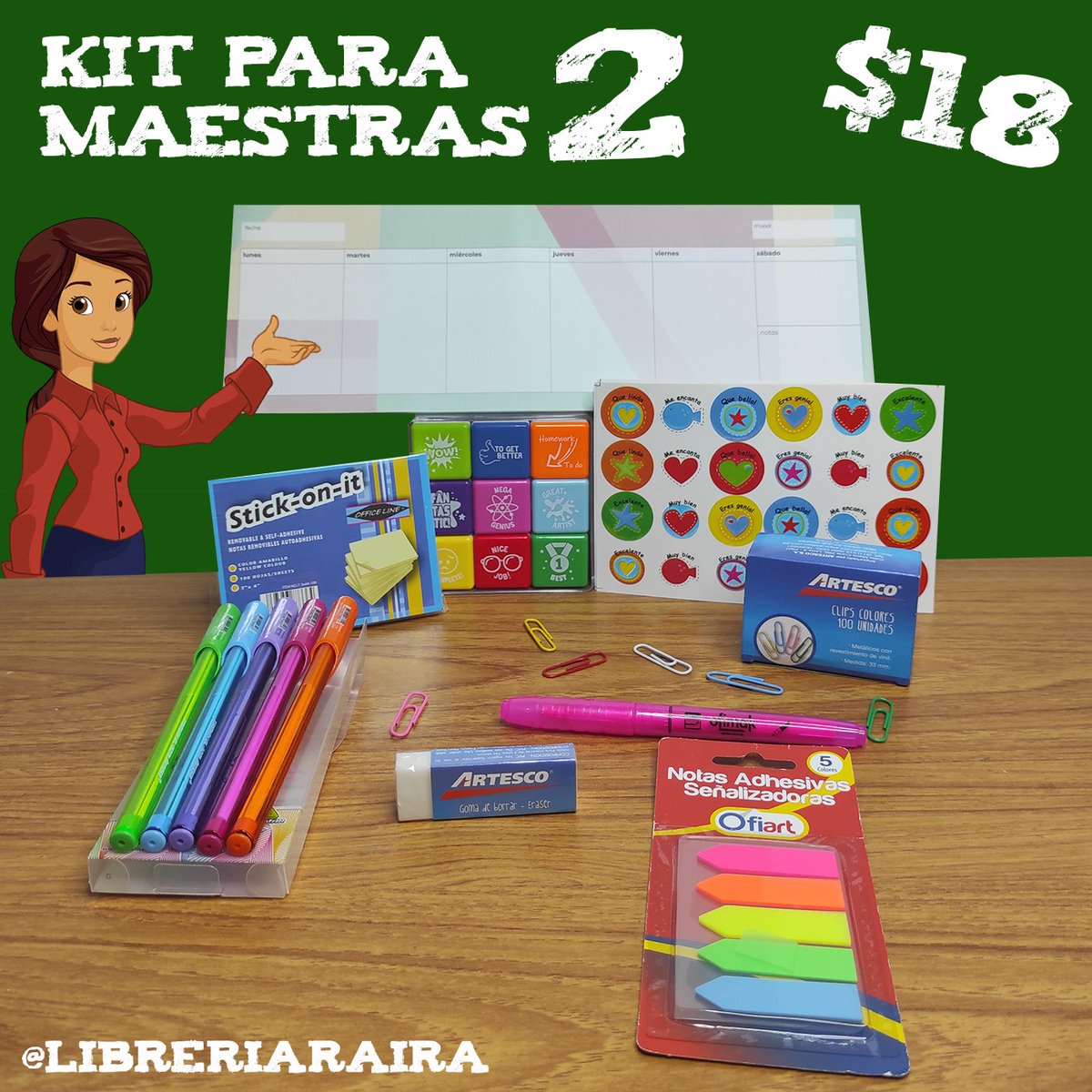 libreriaraira's tweet photo. Increíbles Kits para las maestras. No te lo puedes perder ✨ te recordamos que aceptamos cómo métodos de pago (a parte de los tradicionales) #Paypal, #PipolPay, @holareserve y también tenemos delivery gratis a gran parte de la ciudad ✨❤️ https://t.co/t9i2ZF6poo