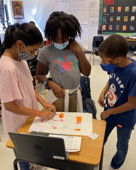 TeachLoveDaily's tweet photo. After reading a novel, Mrs. Theodore challenged her 4th grade students to create text-based board games for their peers! Students were given creative freedom as long as it was evident that the board game was based on the text! Future game developers are amongst us!! https://t.co/Kf3DqCCoMG
