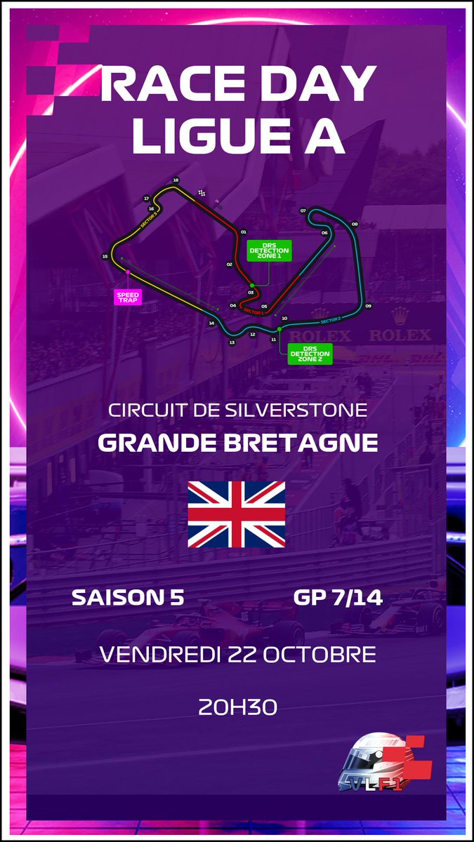 virtualliguef1's tweet photo. 🚨 RACE DAYYY🚨
Ca y est la reprise du championnat est lancée!
Et on se retrouve donc à Silverstone en Angleterre 🇬🇧 pour la ligue A à l'occasion de la 7ème course du calendrier.
A votre avis, qui sera notre vainqueur du jour?
#F12021 #jeuxvideos #virtualliguef1 #VLF1 https://t.co/DhsszcDZcX