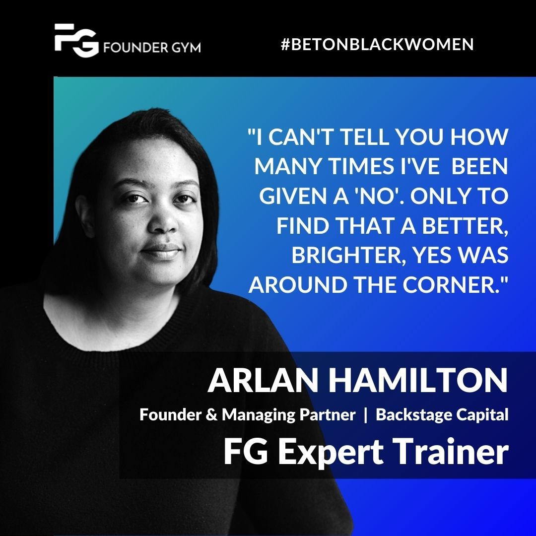 foundergym's tweet photo. Shoutout to #FounderGym Expert Trainer @ArlanWasHere, Founder and Managing Partner at @BackstageCapital for dropping this 💎 https://t.co/2AhIj1SLnO
