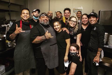 backburnerpc's tweet photo. Happy Birthday to our hosts &amp; friends!

This week we celebrate birthdays for our hosts! Check out photos of Chef Tristin + Chef Dominic tearing it up in the kitchen &amp; supporting the local service industry.

In lieu of gifts, listen to the episodes we’ve dropped. Link in bio. https://t.co/C8n0b3mhuD