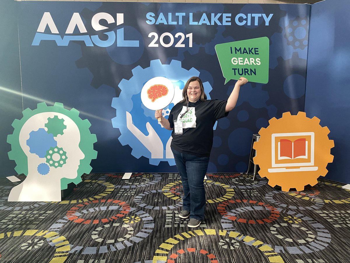 PattenSkylib's tweet photo. So happy to be here to represent TCS library squad and bring back innovative ideas! @TCSBoardofEd #AASL21 #tcslibraries https://t.co/cg0d2bQiXA