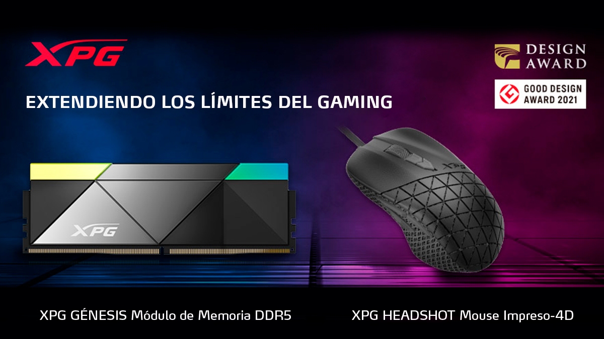 XpgMexico's tweet photo. Los nuevos integrantes de XPG, comienzan a marcar terreno conquistando el universo gaming con 2 prestigiosos premios #DesignAward. ¿Listos para la nueva generación, sobrinos? 🤩
#XPG #DRAM #RAM #RGBRAM #MouseGaming #MouseGamer #Génesis #Headshot https://t.co/nr7ggGEsQ6