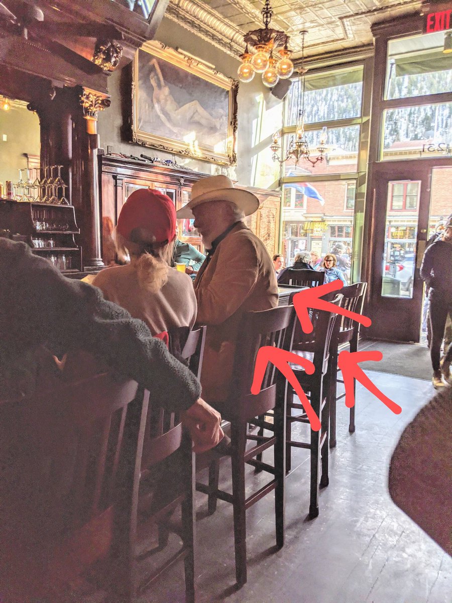 TBT to the time I legit saw Duckie at a bar in #telluride and stealthily took a picture of him 🤣 
#iheartduckie #LifeisStrange #TrueColors #mountaintown