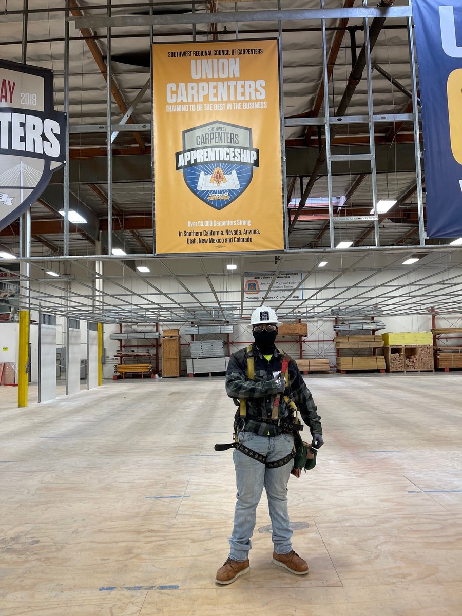 An awesome update from Kevin, a graduate from the most recent Apprenticeship Preparation Program class who is now working in the carpenters union. Huge congratulations on officially beginning your #unioncareer! 🤩