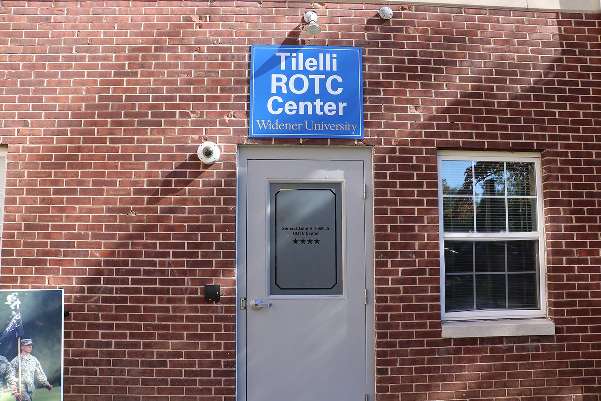 We were honored to hold the dedication of the General John H. Tilelli, Jr. ROTC Center on campus today. 

Our renamed @DauntlessRotc space honors Gen. Tilelli, a retired four-star general, a 1963 graduate, and a member of our Board of Trustees.

@wideneralumni <a href="/ArmyROTC/">Army ROTC</a> <a href="/USArmy/">U.S. Army</a>