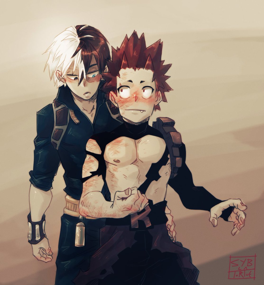 Kirishima got a little bit roasted during training