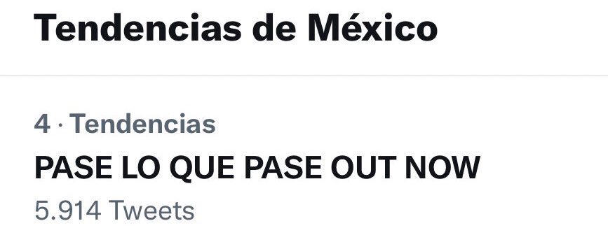 SevillaData's tweet photo. Ya somos TT a seguir con la frase 

PASE LO QUE PASE OUT NOW https://t.co/An9OxAxmju