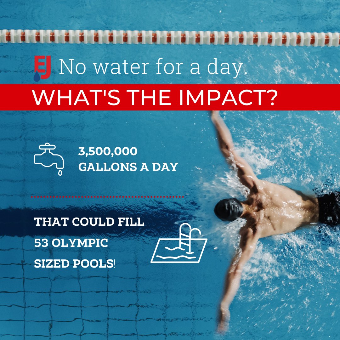 If there was no EJ Water for a day, 3,500,000 gallons of water would not be delivered to all of the communities, homes, and businesses within our service area. #ImagineaDayWithoutWater

Water changes everything. Water grows communities.