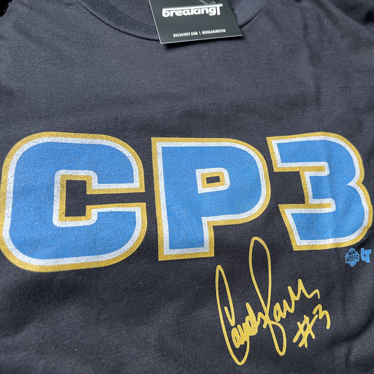 Thanks @BreakingT! Got my @Candace_Parker joint…CP3! #skytown #WNBATwitter #WNBAFinals #WNBAWeNeedMerch