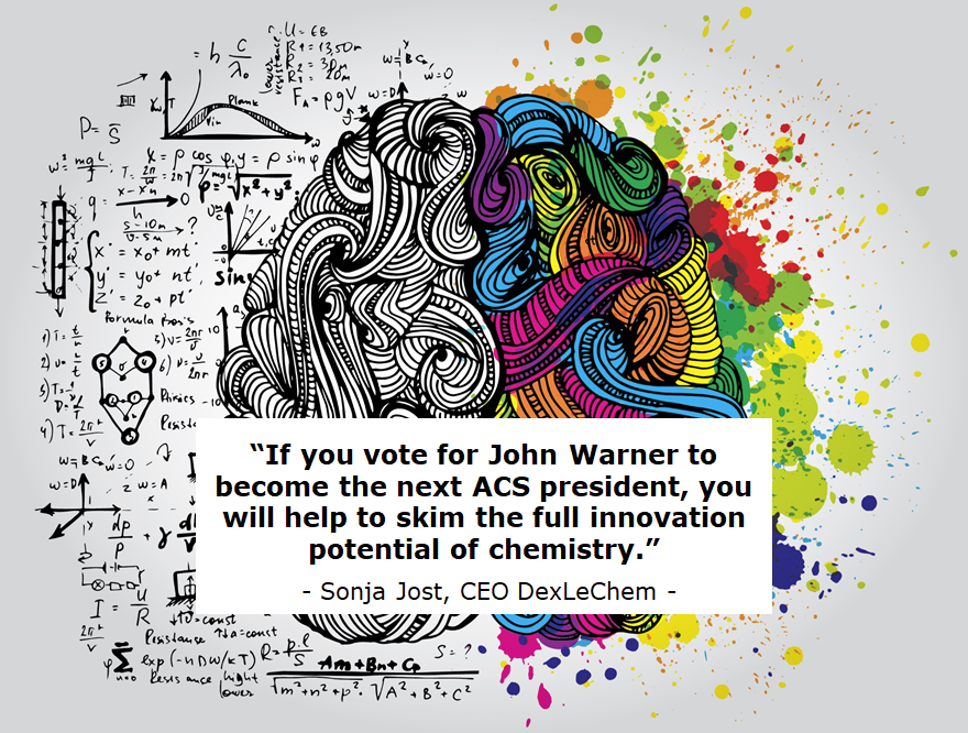 SonjaJost's tweet photo. “We have an opportunity to be more accessible to the non-chemistry community” @JohnWarnerOrg calls for #Multidisciplinarity. This will boost #InventionWithIntenion VOTE until 10/22 #JohnWarnerForPresident @AmerChemSociety #NCW #chemtwitter https://t.co/Cgp9LXoyV9