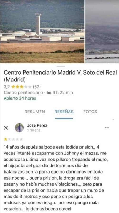 nyconene's tweet photo. Por favor, Centro Penitenciario Soto del Real, poned los muros más bajos. https://t.co/IYY7K2z5HK