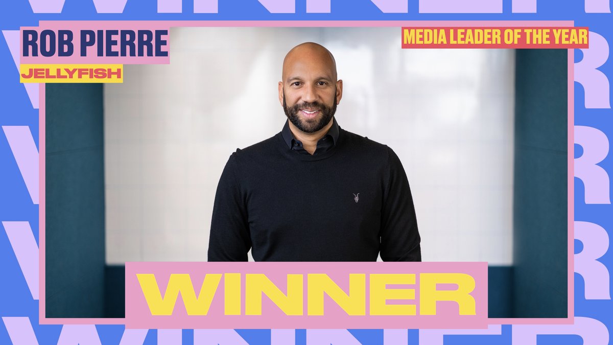 MediaWeekAwards's tweet image. The #MediaWeekAwards 2021 Media Leader of the Year is @robapierre, CEO, @jellyfishglobal