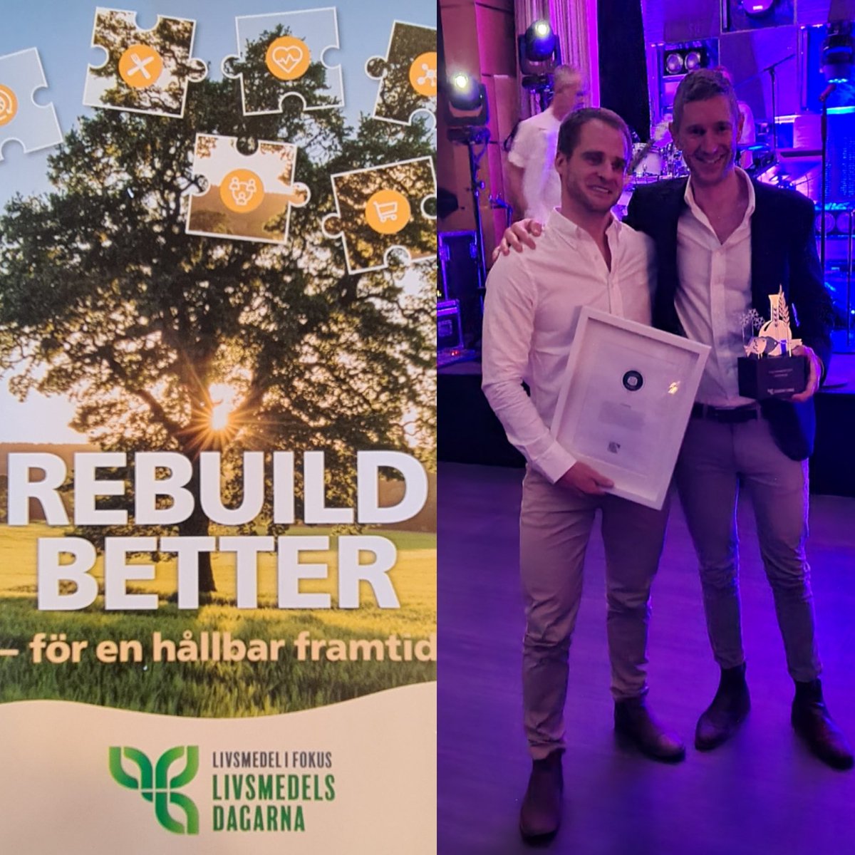 Livsmedelspriset 2021 går till Gårdsfisk! Grattis Johan Ljungqvist &amp; Mikael Olenmark! #gårdsfisk #livsmedelsdagarna #livsmedelifokus