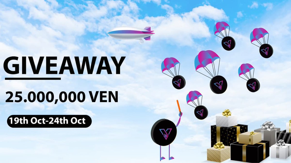 💧 Veoven Airdrop 💧

🏆 Task:          ➕ Up to 5,000 VEOVEN (~$32)

👨‍👩‍👧 Referral:   ➕ 1250 VEOVEN (~$8)

🔛Airdrop Link &amp; Information: t.me/AirdropStar/23…

#Airdrop #Bitcoin #VEN #Veoven #Airdropstario