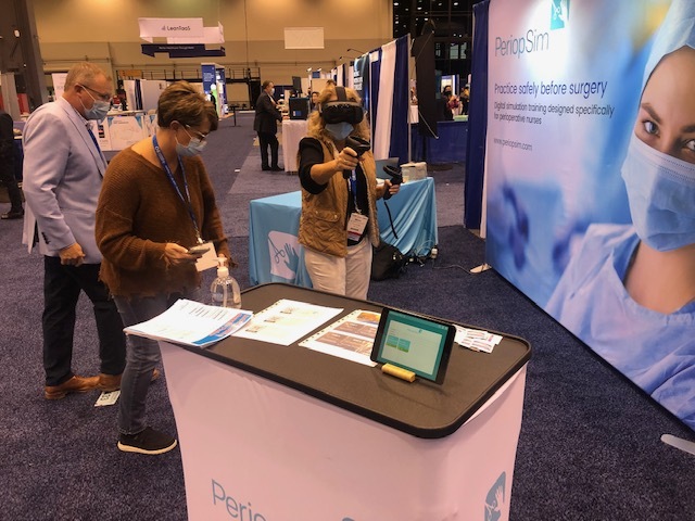 angelarobert's tweet photo. We're currently at the #ORManagerConference 2021! Visit us at booth #433 to try #PeriopSimVR with the @htcvive #vivefocus3. Visit https://t.co/ed50GAflAG to learn more.

#medicalsimulation #vr #seriousgames https://t.co/aZNhSa7gDl