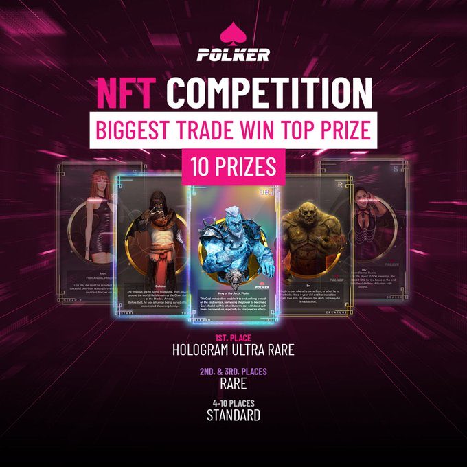 lam_Eth's tweet photo. @davidgokhshtein Check out @polker_PKR they are doing huge giveaway again we have another chance to participate and win #NFT rewards 😍 check out  @polker_PKR for more information 🔥 #giveaway $PKR #mobilegaming https://t.co/9B5SsbQm4y