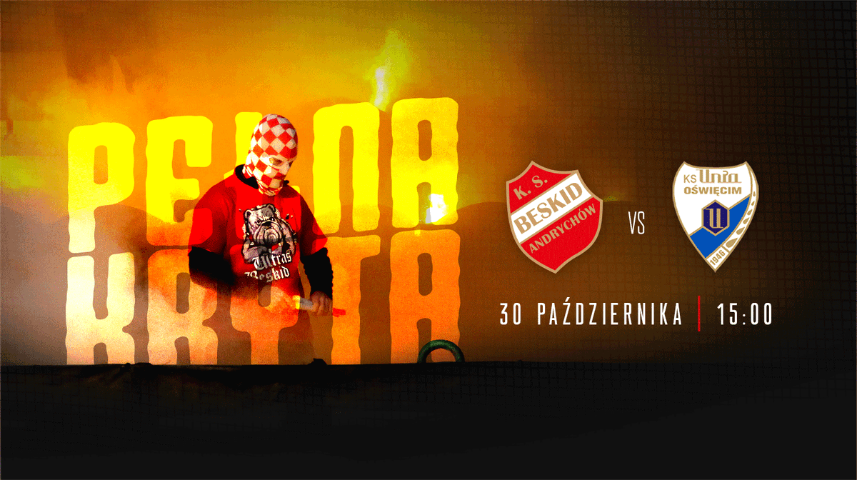 UltrasBeskid's tweet photo. 30 października gramy u siebie z Unią Oświęcim. Oczywiście pojawi się konkretna oprawa, ale żeby doszła do skutku to musimy zebrać kilka złotych. Mamy 30% i 7 dni do końca -> https://t.co/NK6CWixA6u https://t.co/uBC3vP0Oqp
