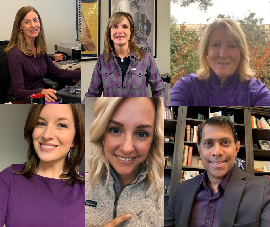 It's #PurpleThursday! The folks at CDAC are sporting purple to show our support for survivors and our commitment to ending domestic violence. #Every1KnowsSome1 #DVAwarenessMonth #WearPurpleDay #DVAM2021