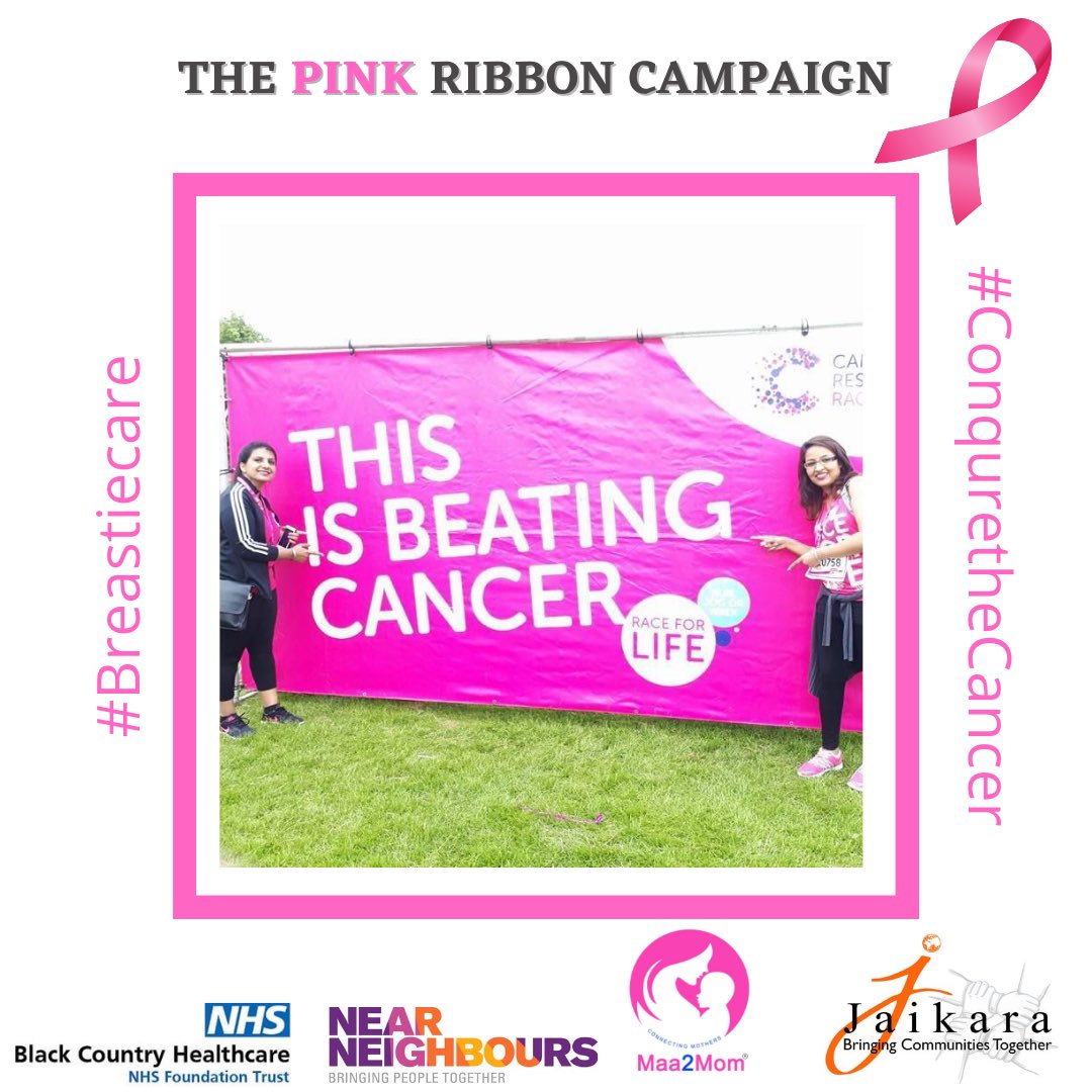 The Pink Ribbon Campaign 🎀 
3 years ago <a href="/Jaikara_org/">Jaikara</a> team took part in <a href="/raceforlife/">Race for Life</a> to raise awareness about cancer. <a href="/maa2mom/">Maa2Mom</a> <a href="/mumcancersuppo1/">mumcancersupport_gurnoor</a> <a href="/gurvinder28_k/">Chef Gurvinder Kaur</a> <a href="/NearNeighbourBC/">Black Country Near Neighbours</a> @