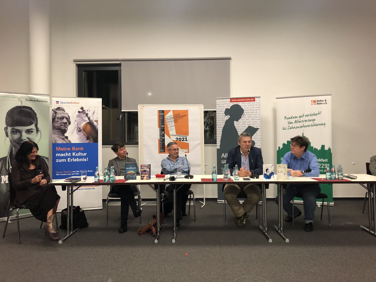 AndreaBoegner's tweet photo. 📚 @CFbm2021 Autor: innen zu Gast beim @Book_Fair #Literaturbahnhof 

@MichaelCrummey “Die Unschuldigen” (Ute Leibmann) @eichbornverlag 

@micheljean5 “Kukum” &amp; “Amun” (Michael von Killisch-Horn) @wieserverlag 

#CanLit https://t.co/KMHrL12YYv