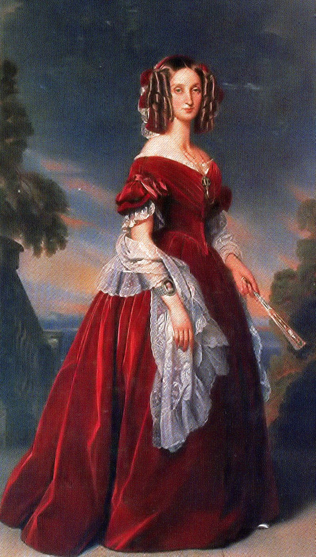 Portrait of Marie Louise, the first Queen of the Belgians, 1841 #franzxaverwinterhalter #winterhalter