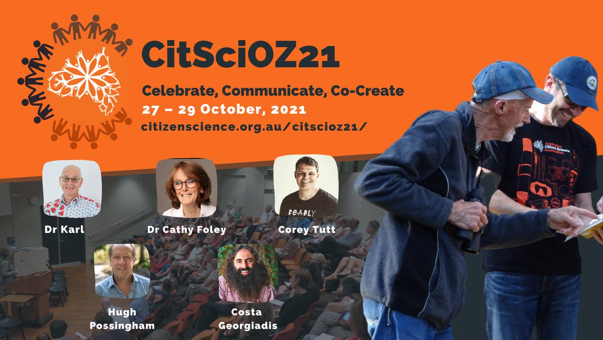 CitSciOZ's tweet photo. Enjoying #aussiebirdcount, love #frogID or just into #CitizenScience It's only 5 days until #CitSciOz21 online conference Have you registered yet? 60+ sessions 5 keynote speakers   https://t.co/0n4q4FWqpB
@HugePossum  @ScienceChiefAu  @DoctorKarl  @CostasGarden  @corey_tutt https://t.co/8EhJkALkRl