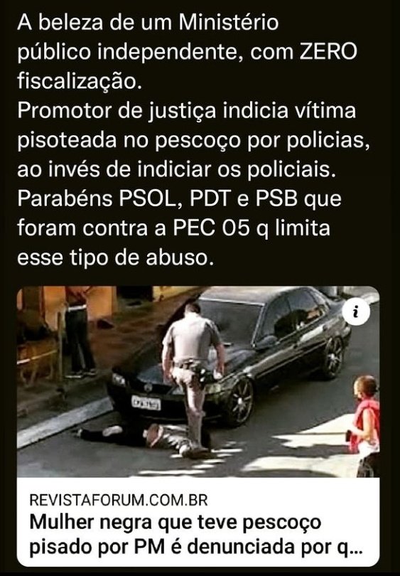 OdairCastro5's tweet photo. É esse MP que a @juliette aprova? Foi pra manter um MP viciado, corrompido politicamente como está que @MarceloFreixo votou contra a #PEC5? O mesmo MP intocável de Moro e Dalagnol que condena sem provas, faz conchavos políticos e prisões irregulares. Vergonha do @PSOL me define. https://t.co/qRupJHPayd