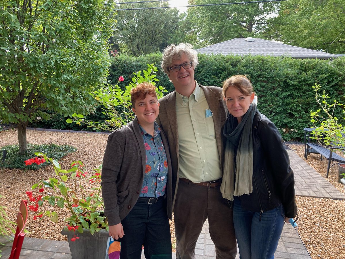Unterdada's tweet photo. @CHDGWealth is enjoying the @broadrippleindy Art Walk! Tom, Kindra and Go in the garden https://t.co/mWgTrDQvdM