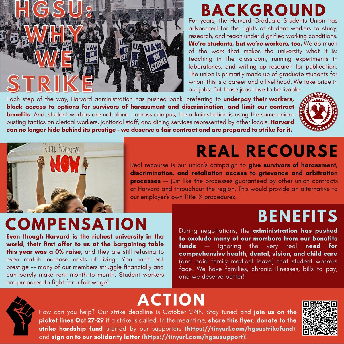 hgsuuaw's tweet photo. We're honored to have received support from people across Mass. and the country. If you're a community member who believes Harvard should provide real recourse to survivors of harassment and discrimination, and can afford cost of living wages, sign at https://t.co/iuW5YBOwHA https://t.co/IjncUblxpW