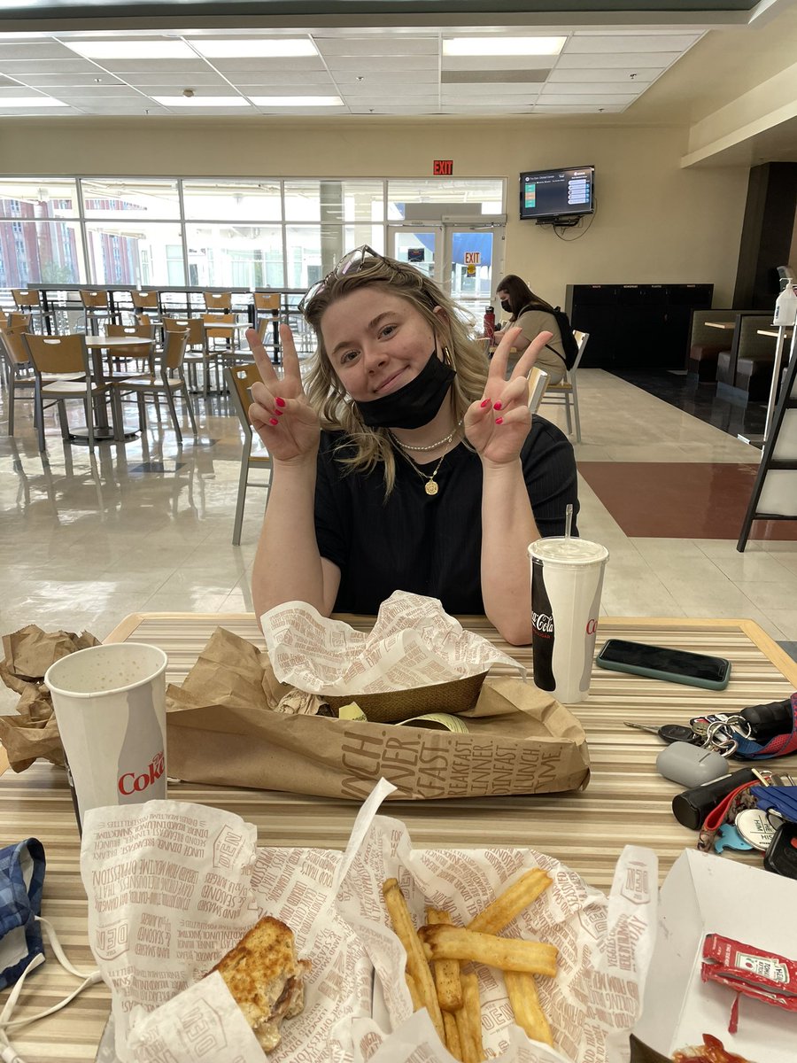 isn’t it weird that hope and I are friends &amp; we’re eating denny’s together rn at school &amp; we see each other everyday? life is weird. qc shakespeare musical girl♥️